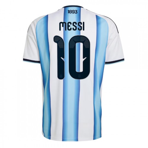 Stroje piłkarskie Argentyna Lionel Messi #10 Koszulka Podstawowej MŚ 2026 Krótki Rękaw